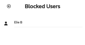 the blocked user page