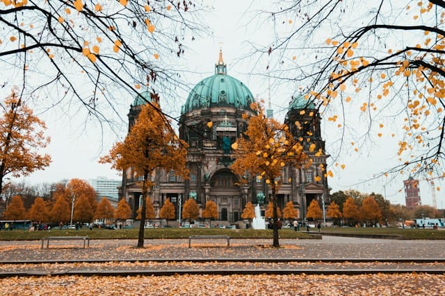 Berlin, Germany: Berlin Cathedral green and brown dome building